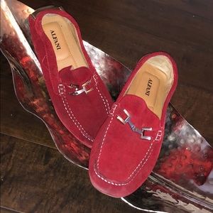 Alfani Red Suede Moccasin Shoes